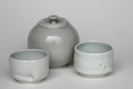 Celadon jar w/ cups